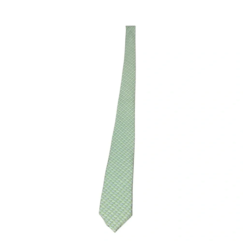 Vineyard Vines Classic Blue Fish Silk Tie
